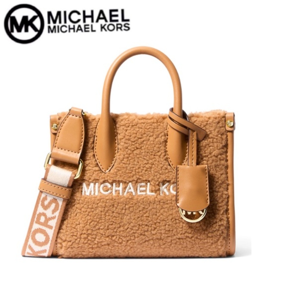 NWT MICHAEL MICHAEL KORS Mirella Extra-Small Sherpa Crossbody‎ Bag